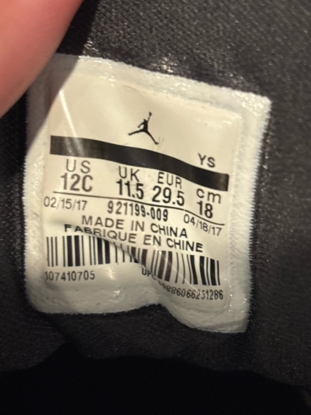 Nike Jordan Flight Origin Black/Fuchsia/ 921199-009 Toddler Size 12C - Picture 9 of 9